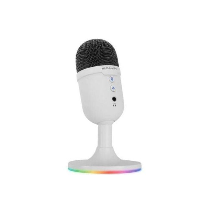 Micrófono Mars Gaming MMIC-CX/ USB 2.0/ Blanco 2 Micrófono Mars Gaming MMIC-CX/ USB 2.0/ Blanco 2