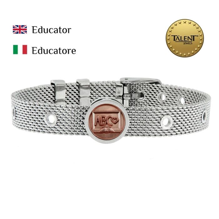 Pulsera Unisex Educator Talent Jewels TJA-2-06-02-1-235 Plateado 1 Pulsera Unisex Educator Talent Jewels TJA-2-06-02-1-235 Plateado 1