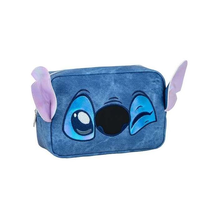 Cerdá Neceser de Aseo de Viaje Stitch para Niños, Color Azul, Medidas 23 x 15 x 9 cm