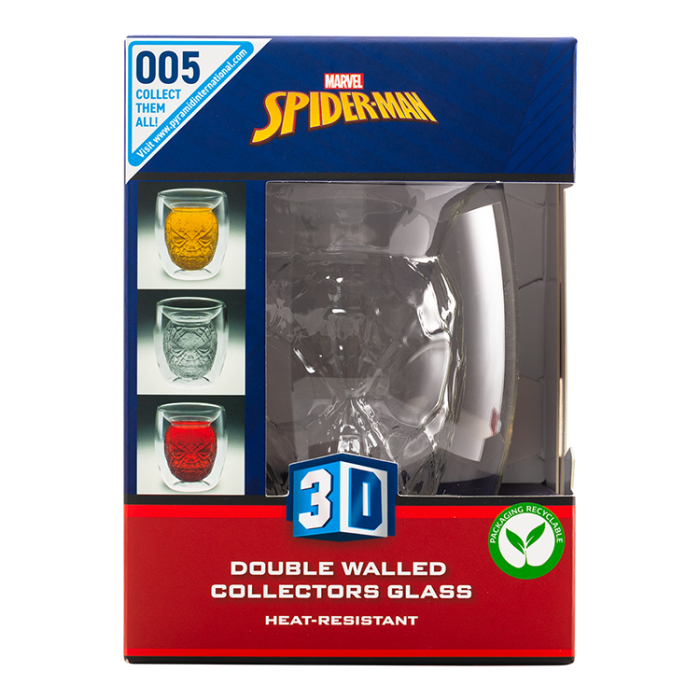 Vaso 3D doble pared Spiderman Marvel 4 Vaso 3D doble pared Spiderman Marvel 4