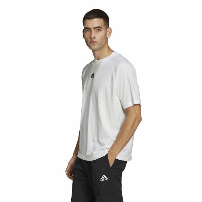 Camiseta de Manga Corta Hombre Adidas Essentials Brandlove Blanco 5 Camiseta de Manga Corta Hombre Adidas Essentials Brandlove Blanco 5