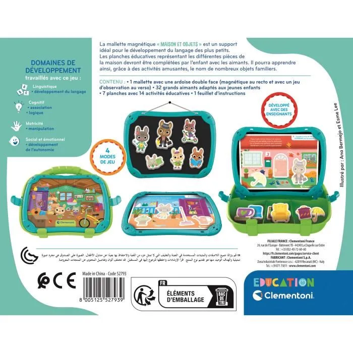 Clementoni CLE8005125527939 Estuche Magnético Palabras y Objetos Aprendizaje A Partir de 2 Años 5 Clementoni CLE8005125527939 Estuche Magnético Palabras y Objetos Aprendizaje A Partir de 2 Años 5