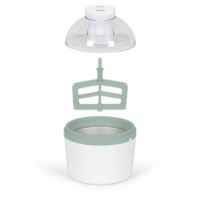 Livoo DOM461 Heladera 1 L con Depósito Acumulador de Frío, Cuchilla Mezcladora, Tapa Transparente y Molde para 7 Helados con Palitos 2 Livoo DOM461 Heladera 1 L con Depósito Acumulador de Frío, Cuchilla Mezcladora, Tapa Transparente y Molde para 7 Helados con Palitos 2