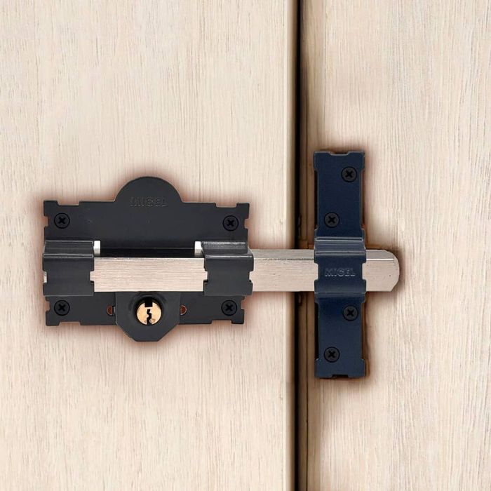 Cerrojo de seguridad Micel crr07 105l/50 Acero Gris 50 mm Sobreponer 3 Cerrojo de seguridad Micel crr07 105l/50 Acero Gris 50 mm Sobreponer 3