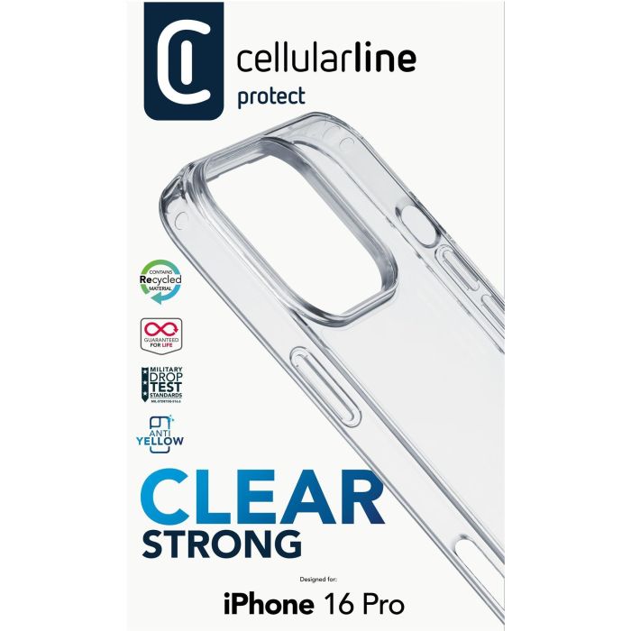Cellularline Clear Strong Case iPhone 16 Pro 1