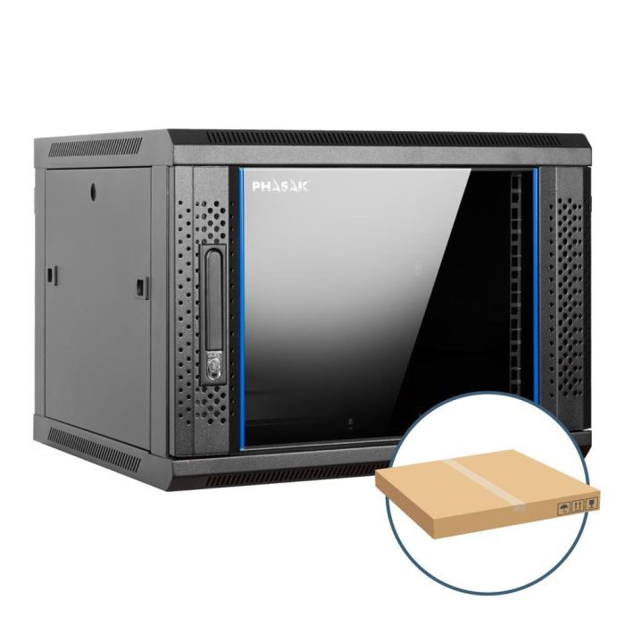 Phasak Armario Rack Mural Desmontado PHO 2109D / 19" / Altura 9U 0 Phasak Armario Rack Mural Desmontado PHO 2109D / 19" / Altura 9U 0