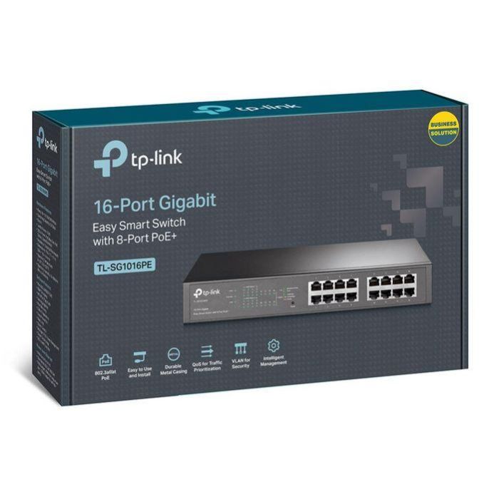 Switch de Armario TP-Link TL-SG1016PE 16 x RJ45 3 Switch de Armario TP-Link TL-SG1016PE 16 x RJ45 3