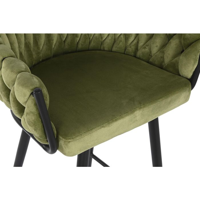 DKD Home Decor Taburete Moderno Verde Negro 58 x 101 x 53 cm 1