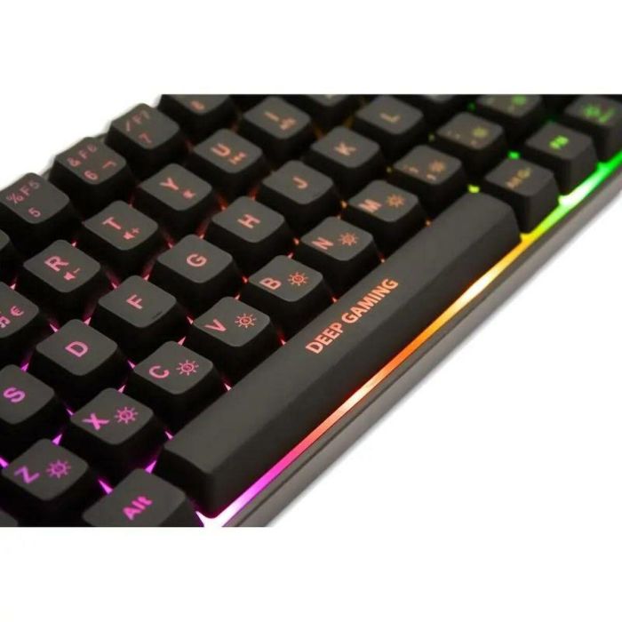 Teclado CoolBox DG-TEC65-RGB Negro Qwerty Español 1