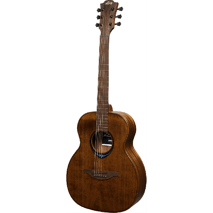 LAG Guitarra Acústica Travel A/E Blue Wave 1 Electroacústica Folk Cedro Rojo Macizo Color Marrón Natural Acabado Satinado 2
