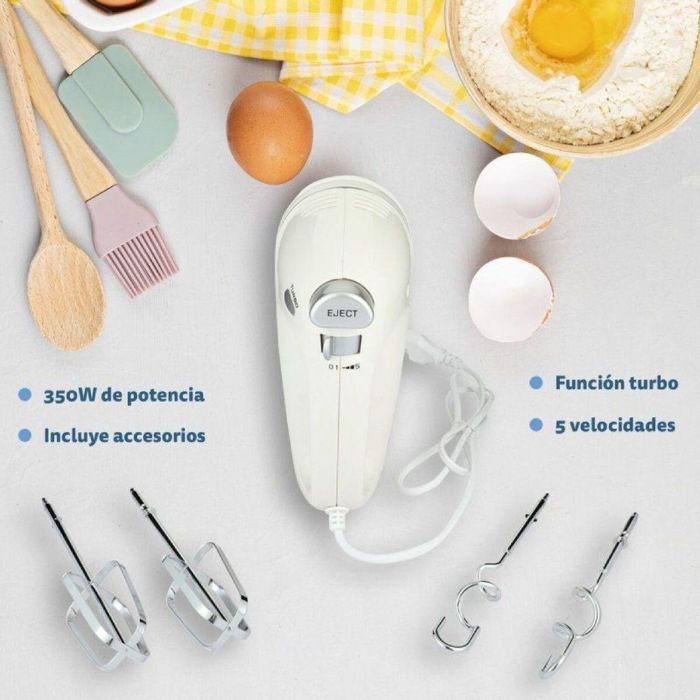 Batidora-Amasadora Grunkel AM-350TURBO5 350 W Blanco 1 L 1