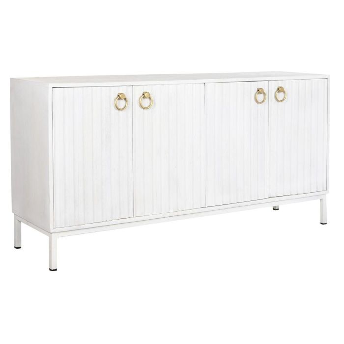 Aparador DKD Home Decor Blanco Metal Madera de mango 152 x 40 x 77 cm 0 Aparador DKD Home Decor Blanco Metal Madera de mango 152 x 40 x 77 cm 0