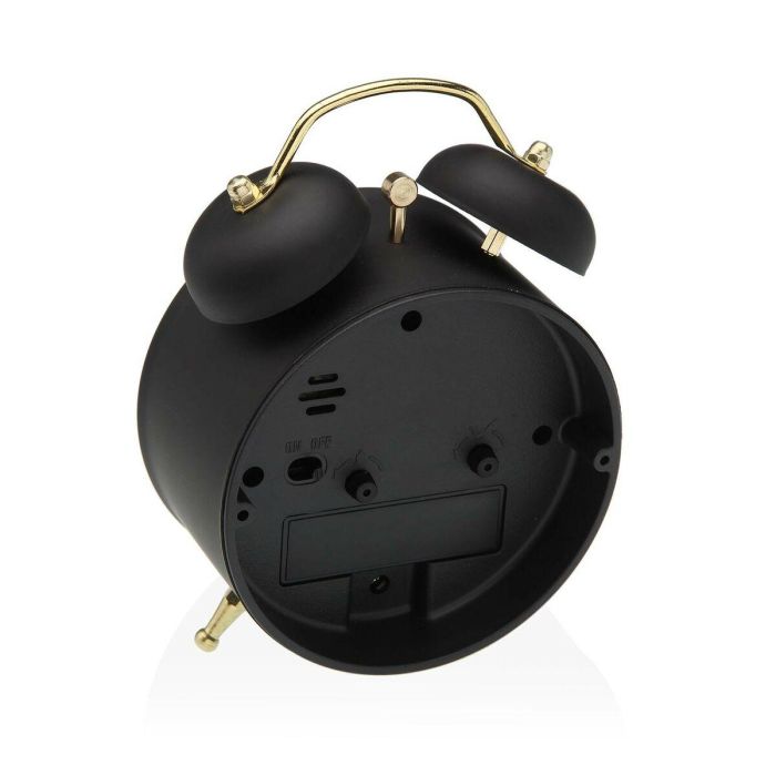 Reloj Despertador Negro Versa 9.7 cm - Minimal, Metal, Movimiento Silencioso (2 Unidades) 1 Reloj Despertador Negro Versa 9.7 cm - Minimal, Metal, Movimiento Silencioso (2 Unidades) 1