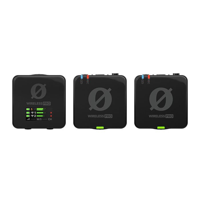 Rode Micrófono Inalámbrico Wireless Pro WIPRO, Negro, para HiFi y Streaming, Conexión USB-C y 3.5 mm, Alcance 260 m