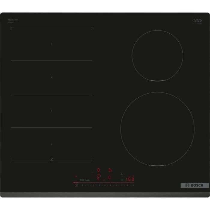 Placa de inducción - BOSCH SERIE 6 PIX631HC1H - 4 fuegos - 7400 W - Multitouch+ - Zona flexible - Negro