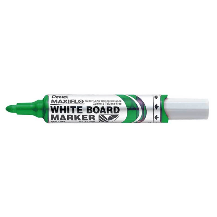 Pentel MWL-5S Marcador para Pizarra Blanca, Verde, Caja de 12 Unidades 1