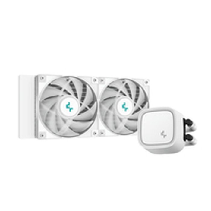 Deepcool LE520 Kit Refrigeración Líquida CPU Blanco ARGB 2 Ventiladores 120mm 220W TDP Intel LGA1700 AMD AM5 12 Deepcool LE520 Kit Refrigeración Líquida CPU Blanco ARGB 2 Ventiladores 120mm 220W TDP Intel LGA1700 AMD AM5 12