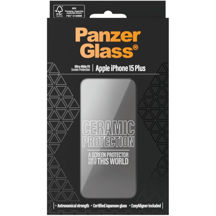 PanzerGlass Ceramic Protection f. iPhone 15 Plus Ultra-Wide F. Vidrio Templado Resistente a Rayones y Golpes 2 PanzerGlass Ceramic Protection f. iPhone 15 Plus Ultra-Wide F. Vidrio Templado Resistente a Rayones y Golpes 2
