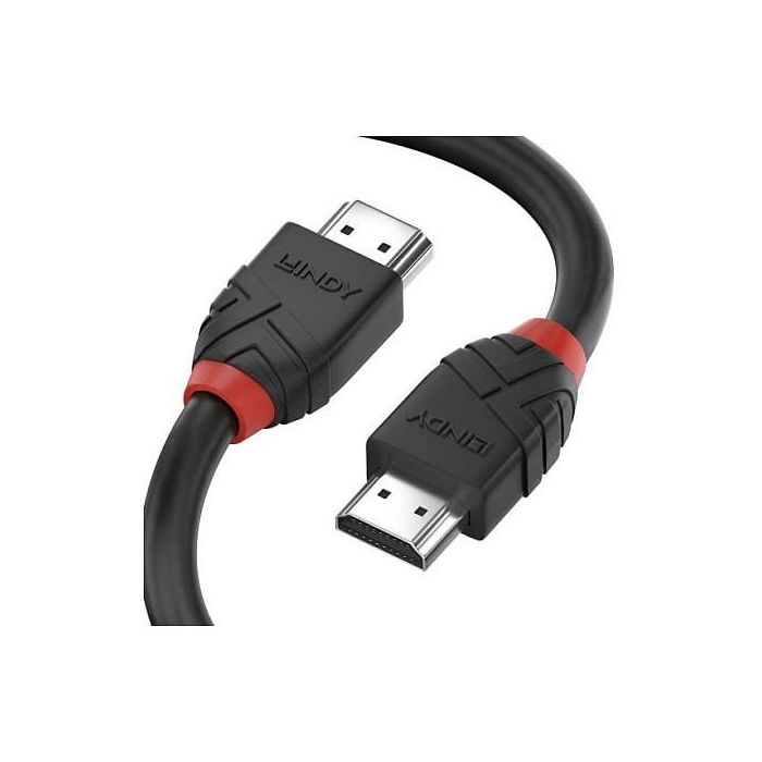 LINDY 36771 Cable HDMI 8K 60Hz, HDMI 2.1, 48 Gbit/s, 4:4:4, Negro, 1m