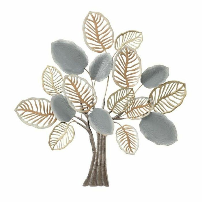 Decoración de Pared DKD Home Decor Árbol Metal Multicolor Moderno (96 x 7,6 x 100 cm)