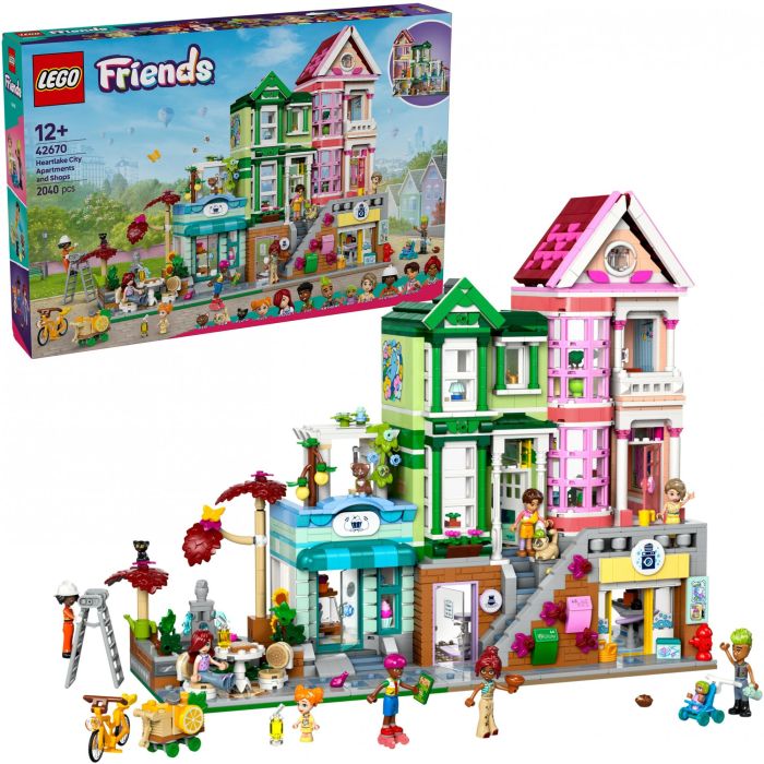 LEGO 42670 Friends Apartamentos y tiendas de Heartlake City Juego creativo para niñas 2 LEGO 42670 Friends Apartamentos y tiendas de Heartlake City Juego creativo para niñas 2