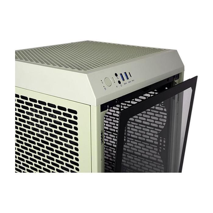 Thermaltake The Tower 200 Mini Tower Verde PC Gaming 20cm Verde PC Gaming con Ventana de Vidrio Templado