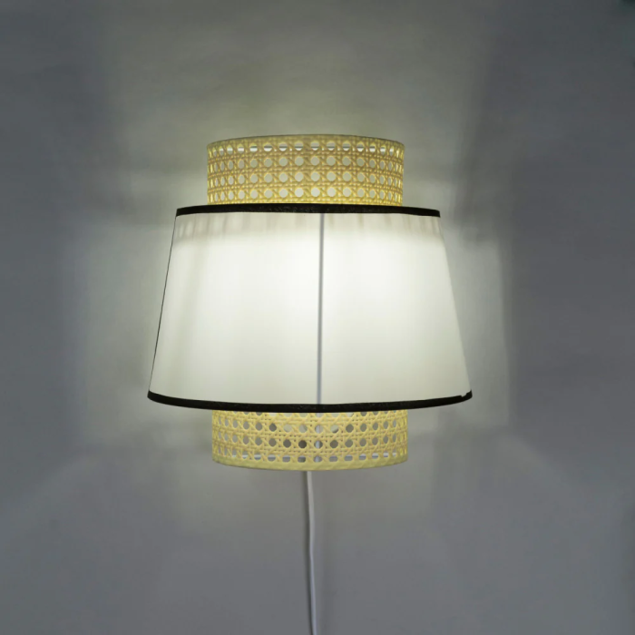 Quilmes Aplique de Pared SKD-W1024 Ratán y Madera Estilo Mediterráneo 3 Quilmes Aplique de Pared SKD-W1024 Ratán y Madera Estilo Mediterráneo 3