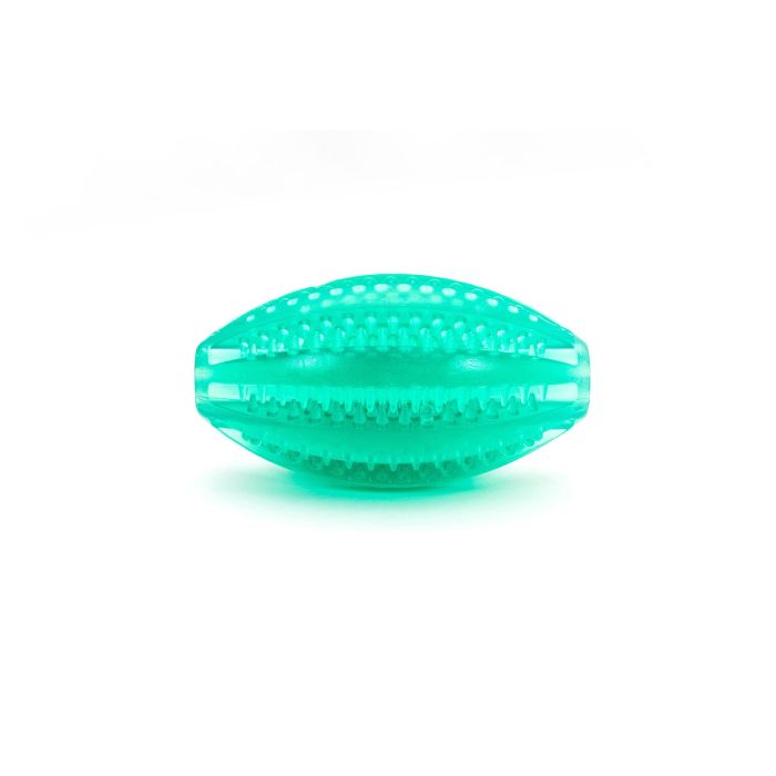 Gloria Pelota Dental Rugby TPR 9 cm para Perro Juguete Mordedor Limpieza 13