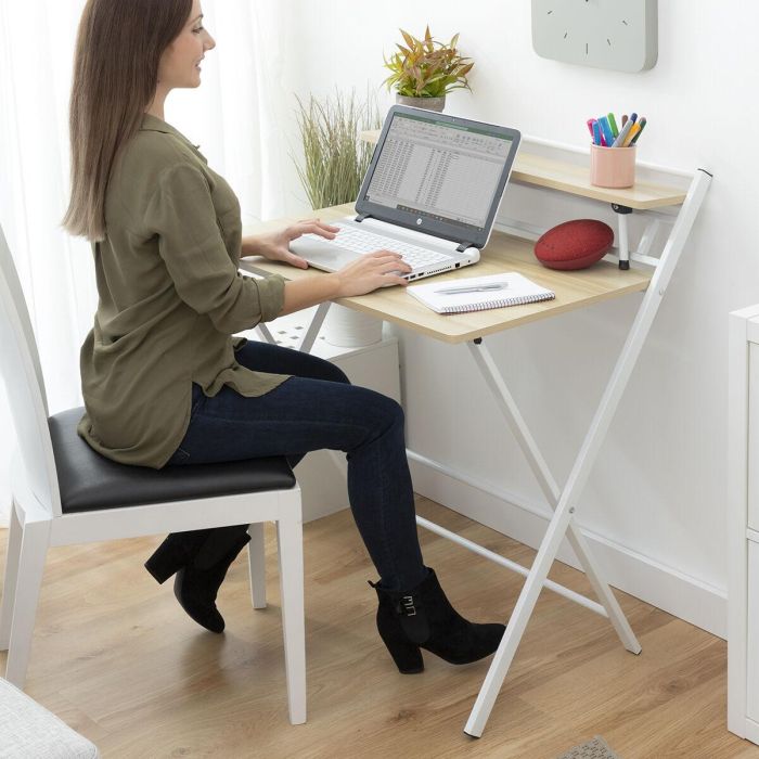 Escritorio Plegable con Estante Tablezy InnovaGoods Escritorio Plegable con Estante Tablezy InnovaGoods