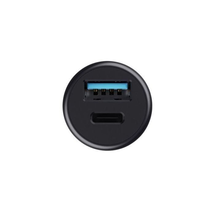 Trust 25197 Cargador de Coche Maxo 38W con 1xUSB-C y 1xUSB-A. Carga Rápida PD, QC 3.0 para Móvil, Tablet, Portátil. 3