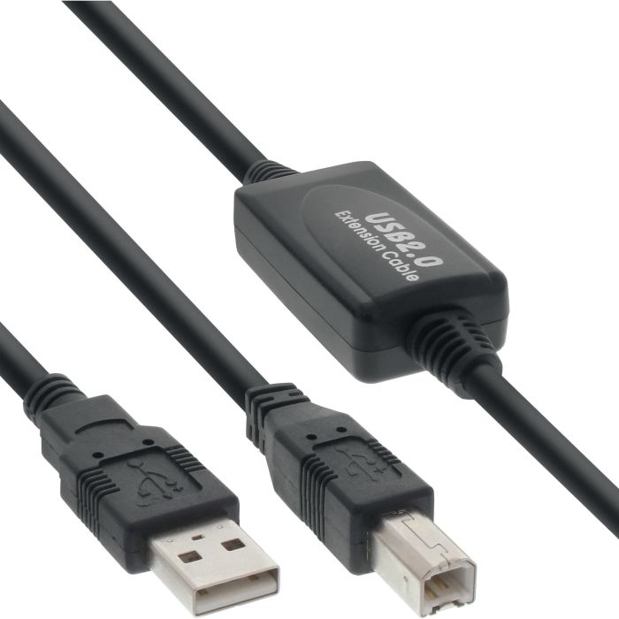 INLINE USB 2.0 Aktivkabel mit Signalverstaerkung St A an St B 10m 0 INLINE USB 2.0 Aktivkabel mit Signalverstaerkung St A an St B 10m 0
