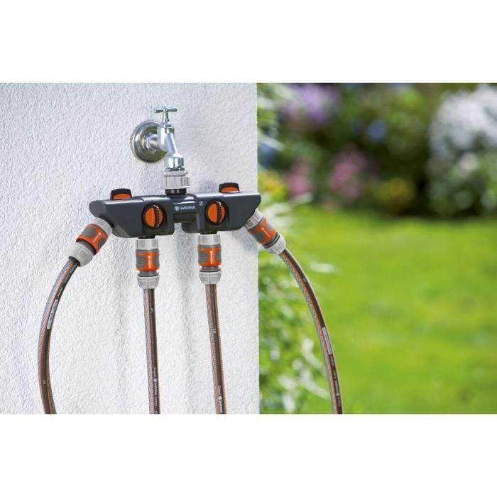 Gardena 8194-20 Selector de 4 circuitos para riego, tomas 20/27 y 26/34, 4 salidas ajustables, conecta 4 programadores 2 Gardena 8194-20 Selector de 4 circuitos para riego, tomas 20/27 y 26/34, 4 salidas ajustables, conecta 4 programadores 2
