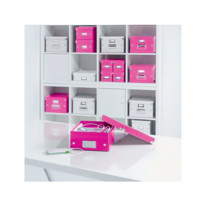 Leitz Caja de almacenamiento Click&Store mediana, fucsia, 281x200x369 mm 8