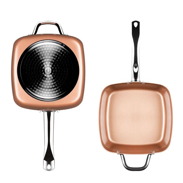 Set de Sartén Multifunción 5 en 1 Copper Coppans InnovaGoods 4 Piezas 2 Set de Sartén Multifunción 5 en 1 Copper Coppans InnovaGoods 4 Piezas 2