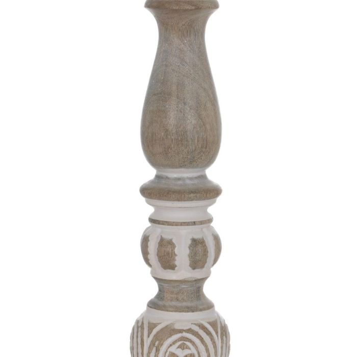 Candelabro Blanco Natural Hierro Madera de mango 14 x 14 x 45,72 cm 2