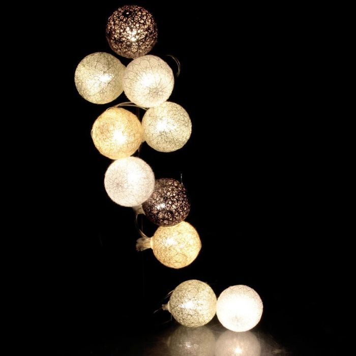 Home Deco Light Guirnalda de 10 Luces LED Marrón, Decoración para el Hogar, 192 cm 5