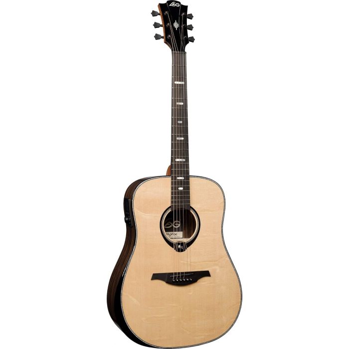 LAG Guitarra Acústica Dreadnought Hyvibe H2 50 A/E Cutaway Natural Brillante 2