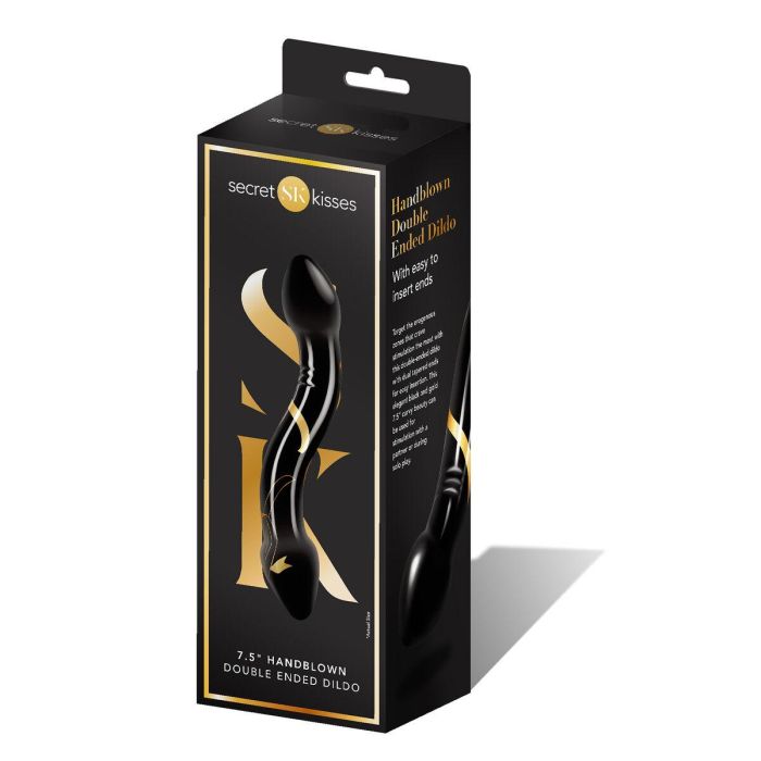 Consolador de Doble Penetración Secret Kisses Negro 2 Consolador de Doble Penetración Secret Kisses Negro 2