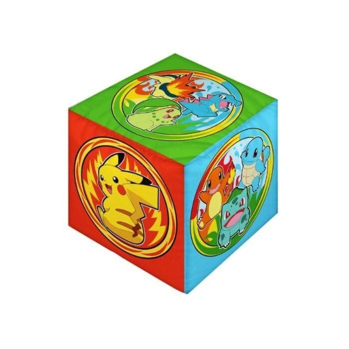 Pokemon AABGN09589 Cojín Premium Cubo de Microfibra 25 x 25 x 25 cm