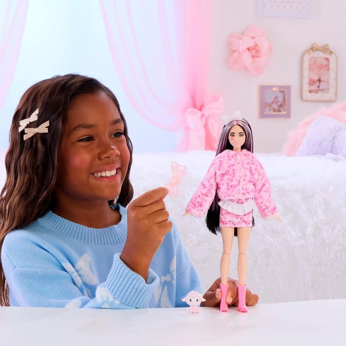 Barbie Muñeca Cutie Reveal Osos Amorosos Ovejita Rosa JJP66 6