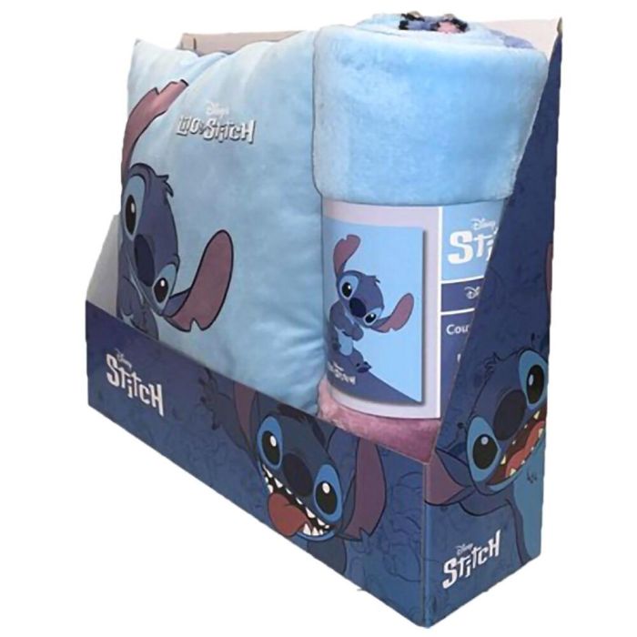 Set manta polar + cojin Stitch Disney 2 Set manta polar + cojin Stitch Disney 2