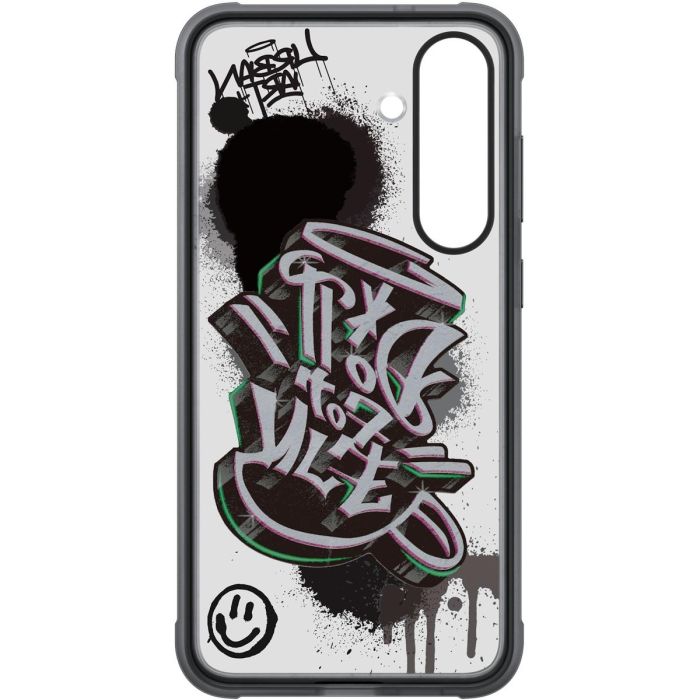 Samsung EF-JS936 Flipsuit Rugged Case para Galaxy S25+, funda protectora anti-caídas y rayones, negro/multicolor 6