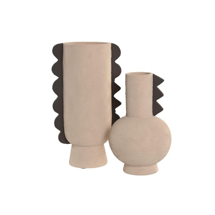 Jarron Urban DKD Home Decor Marron Gris 18 x 29 x 18 cm 3 Jarron Urban DKD Home Decor Marron Gris 18 x 29 x 18 cm 3