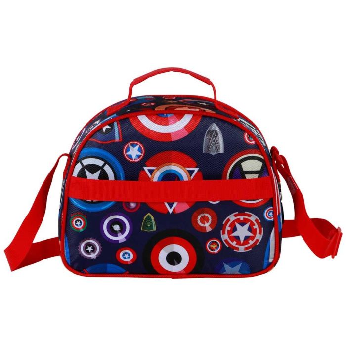 Bolsa Portamerienda 3D Patriot Marvel Capitán América Multicolor 2