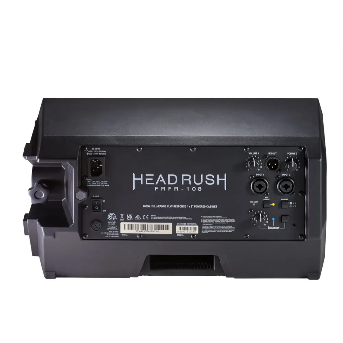 HEADRUSH FRFR-108 MKII Monitor de Escucha para Guitarra Eléctrica 2000W Rango Completo Woofer 8" Bluetooth 2 Entradas XLR/Jack Salida XLR 3 HEADRUSH FRFR-108 MKII Monitor de Escucha para Guitarra Eléctrica 2000W Rango Completo Woofer 8" Bluetooth 2 Entradas XLR/Jack Salida XLR 3