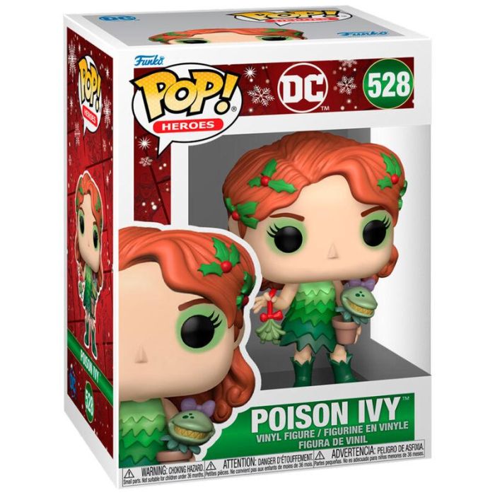 Funko Figura POP DC Comics Poison Ivy Holiday de Vinilo 9cm
