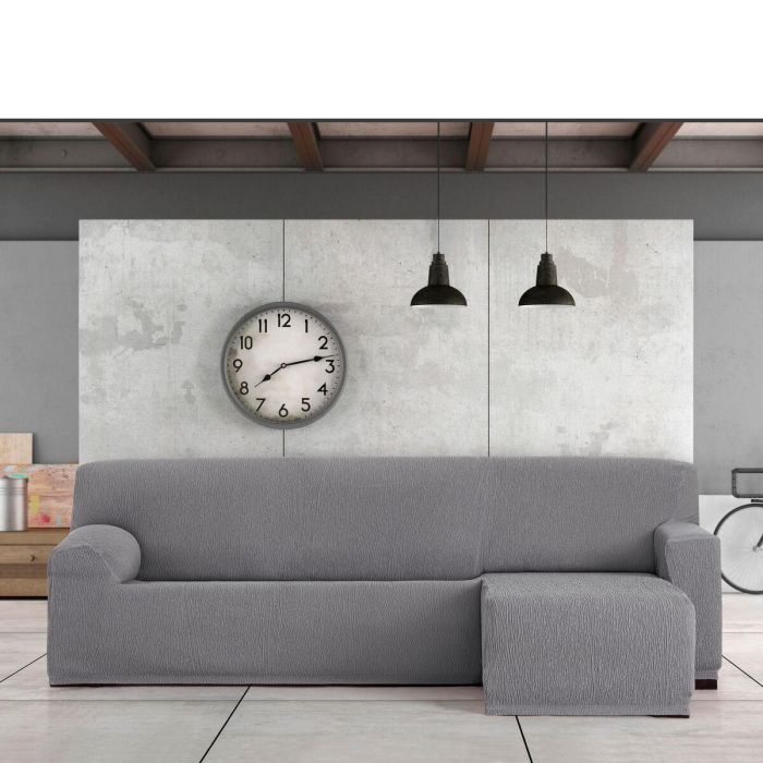 Funda para chaise longue de brazo corto izquierdo Eysa TROYA Gris 170 x 110 x 310 cm 4