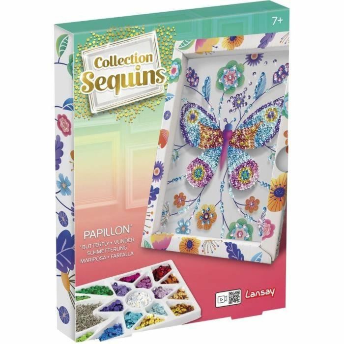 Lansay LAN3181860203255 Kit de Manualidades: Ilustración Decorativa con Lentejuelas de Mariposas 4 Lansay LAN3181860203255 Kit de Manualidades: Ilustración Decorativa con Lentejuelas de Mariposas 4