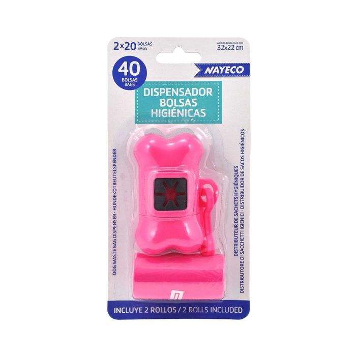 Nayeco Portabolsas Higiénicas Forma Hueso con 2 Rollos (20 Bolsas Cada Uno) 32x22cm 1 Nayeco Portabolsas Higiénicas Forma Hueso con 2 Rollos (20 Bolsas Cada Uno) 32x22cm 1