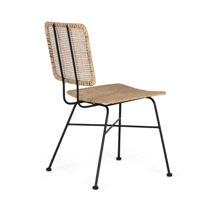 Giner y Colomer - Sillas con Asiento y Respaldo en Rattan y Hierro, Lote de 2 Unidades 3